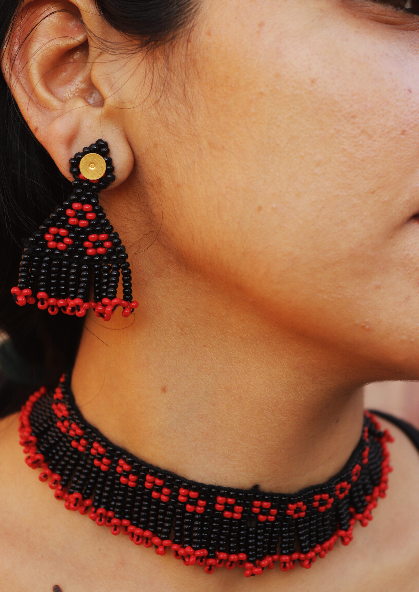 Raat Rani Bloom Necklace and Earrings