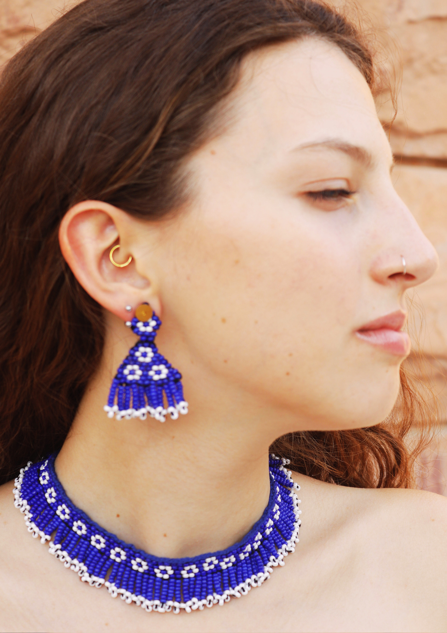 Neela Athena Necklace and Earrings