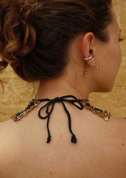 Noor Noir - Black and Gold Necklace